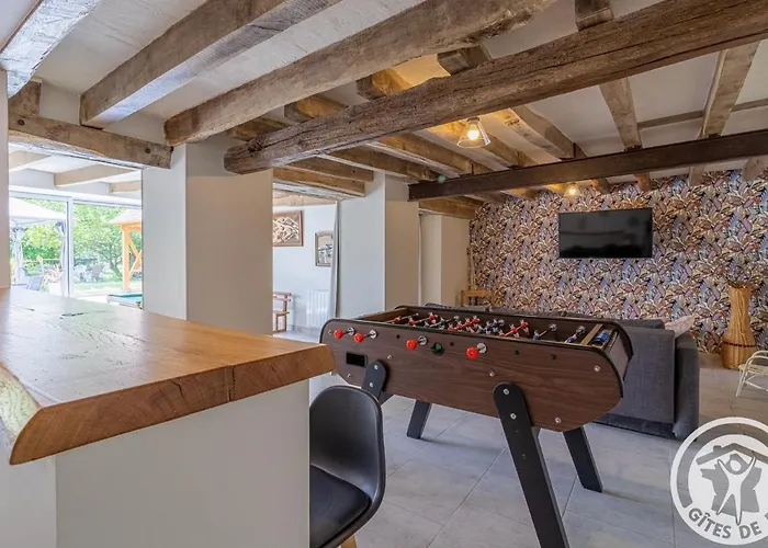 Vakantiehuis De Groupe Avec Salle De Jeux, Jardin 4000m², Proche Foret De Chandelais Et Zoo De La Fleche - Fr-1-622-56 *